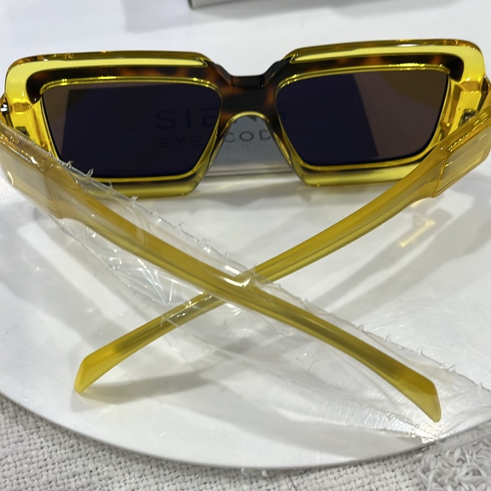 SIENAS EYE CODE CREATURE 086 AVANA/GIALLO SUNGLASSES BRAND NEW - Picture 3 of 5